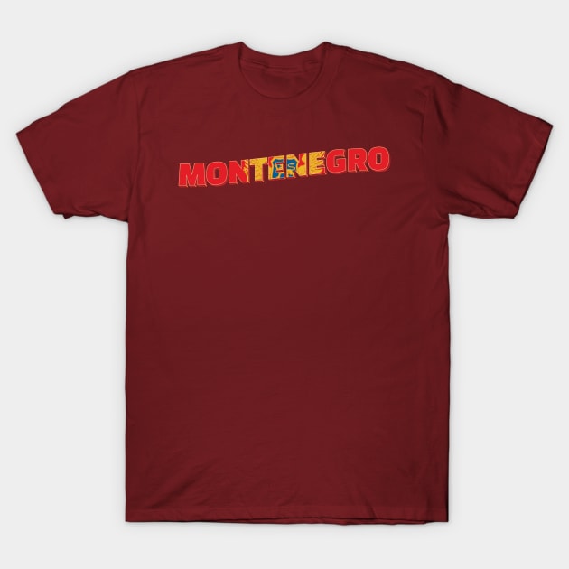 Montenegro Vintage style retro souvenir T-Shirt by DesignerPropo